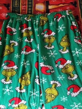 Green Grinch Holiday Pajama Set